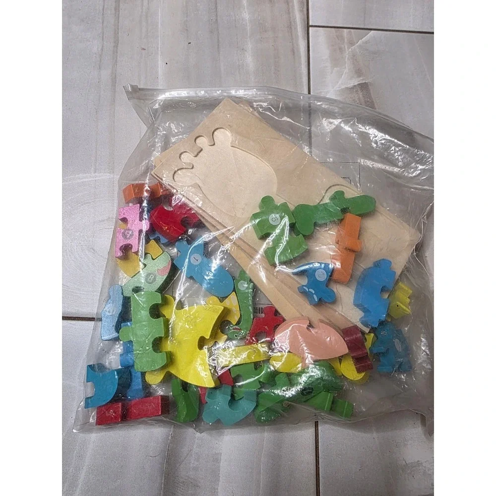 Disney Lilo & Stitch Puzzle Yahtzee To Go Mindfulness Dice Wooden‎ Puzzle Lot